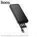 Внешний аккумулятор 10000 mAh HOCO J163 с 4 встр. кабелями Black. Емкость: 10000 мАч 37 Втч Номинальная емкость: 6000 мАч. Вход: USB-C/USB-A кабель: 5В/2А. Выход: USB-A1/USB-A2: 5 В/2 А; USB-C кабель/IP кабель/Micro USB кабель: 5 В/2 А; Общая выходная мощ