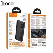Внешний аккумулятор 10000 mAh HOCO J158 Pro 22.5W+PD20W Black. Емкость: 10000 мАч 37 Втч. Номинальная емкость: 6000 мАч. Вход: USB-C/Micro USB: 18Вт. Выход: USB-C: 20Вт (PD/QC/FCC/AFC); USB-A1/A2: 22,5 Вт (QC/FCP/SCP/AFC); Общая выходная мощность: 5В/2А. 