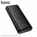 Внешний аккумулятор 10000 mAh HOCO J158A Black. Емкость: 10000 мАч 37 Втч. Номинальная емкость: 6000 мАч. Вход: USB-C/Micro USB: 5 В/2 А. Выход: USB-A1/A2: 5 В/2 А; Общая выходная мощность: 5 В/2 А. Индикация: Светодиодный индикатор уровня заряда батареи.