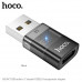 OTG переходник USB(папа)-Type-C(мама) HOCO UA36C Black