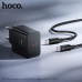 СЗУ-USB-C (Type-C)-Type-C HOCO N77 1м, PD45W, Black. Кабель 60W.