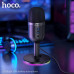 Микрофон проводной настольный НОСО L25 Black. Интерфейс для входа: 3,5 мм. Поддержка мониторинга и функции отключения звука одним нажатием. Материал: ABS; Размер: 91х91х174 мм; Вес: 210 г; Длина провода: 160  5 см. Совместим с настольными и портативными к