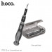 Набор отверток Hoco UT10 32в1 Grey/Black. Набор включает 1 магнитную рукоятку, 1 удлинительный стержень и 30 наиболее часто используемых насадок для отвёрток. Подходит для ремонта и использования бытовых приборов, таких как ноутбуки, мобильные телефоны, и