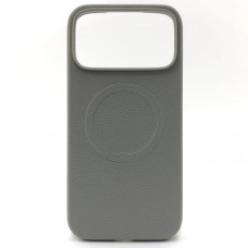 Чехол MagSafe iP 17 Pro Max силиконовый, цвет Light Gray
