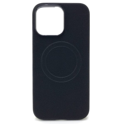 Чехол MagSafe iP 16 Pro Max силиконовый, цвет Black