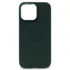 Чехол MagSafe iP 16 Pro Max силиконовый, цвет Dark Green