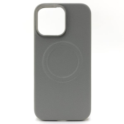 Чехол MagSafe iP 16 Pro Max силиконовый, цвет Light Gray