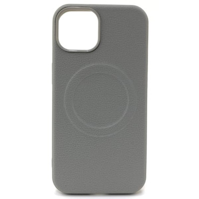 Чехол MagSafe iP 15 силиконовый, цвет Light Gray