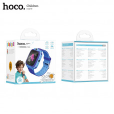 Часы-телефон для детей HOCO Y105 Blue (Eng vers). Основной экран: 1,44 дюйма; Разрешение: 128х128. Емкость аккумулятора: 400 мАч; Время работы от батареи: 1-2 дня. Поддерживает карты Micro SIM; Поддерживаемая сеть: GSM. Поддерживает определение местополож