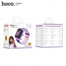 Часы-телефон для детей HOCO Y105 Pink (Eng vers). Основной экран: 1,44 дюйма; Разрешение: 128х128. Емкость аккумулятора: 400 мАч; Время работы от батареи: 1-2 дня. Поддерживает карты Micro SIM; Поддерживаемая сеть: GSM. Поддерживает определение местополож