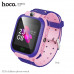 Часы-телефон для детей HOCO Y105 Pink (Eng vers). Основной экран: 1,44 дюйма; Разрешение: 128х128. Емкость аккумулятора: 400 мАч; Время работы от батареи: 1-2 дня. Поддерживает карты Micro SIM; Поддерживаемая сеть: GSM. Поддерживает определение местополож