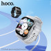 Часы Smart Watch HOCO Y33 Silver. Экран: 2,01-дюймовый изогнутый TFT-экран высокой четкости; Разрешение: 240х296. Память: 32 МБ ROM. Поддержка звонков: Название приложения: M2 Wear. Емкость аккумулятора: 200 мАч; Время работы от батареи: 3-5 дней. Поддерж