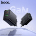 СЗУ-USB-USB-C HOCO CS95A PD30W+QC3.0 18W, Black. ВыходUSB-C: 30 Вт; USB-A: 18 Вт; USB-C+USB-A: 5 В/3 А