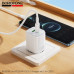 СЗУ-USB-USB-C (Type-C)-Type-C BOROFONE BAS83A 1м, PD20W+QC3.0 18W, White. USB-C+USB-A:5V/3A. Кабель C-C 60W