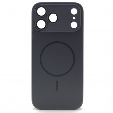 Чехол MagSafe IP 17 Pro Max Matte Glass (с защитой камеры), цвет Black