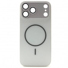 Чехол MagSafe IP 17 Pro Matte Glass (с защитой камеры), цвет White
