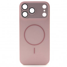 Чехол MagSafe IP 17 Pro Matte Glass (с защитой камеры), цвет Pink