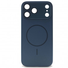 Чехол MagSafe IP 17 Pro Matte Glass (с защитой камеры), цвет Dark Blue