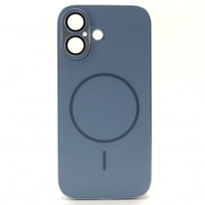 Чехол MagSafe IP 17 Matte Glass (с защитой камеры), цвет Blue