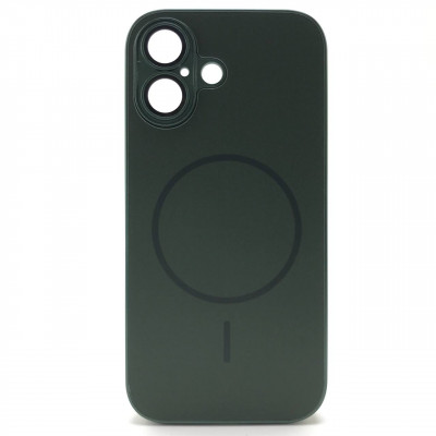 Чехол MagSafe IP 17 Matte Glass (с защитой камеры), цвет Dark Green