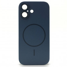 Чехол MagSafe IP 17 Matte Glass (с защитой камеры), цвет Dark Blue