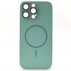 Чехол MagSafe IP 16 Pro Max Matte Glass (с защитой камеры), цвет Mint