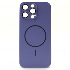 Чехол MagSafe IP 16 Pro Max Matte Glass (с защитой камеры), цвет Lilac