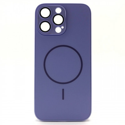 Чехол MagSafe IP 16 Pro Max Matte Glass (с защитой камеры), цвет Lilac