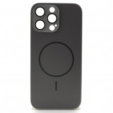 Чехол MagSafe IP 16 Pro Max Matte Glass (с защитой камеры), цвет Gray
