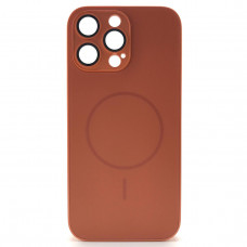 Чехол MagSafe IP 16 Pro Matte Glass (с защитой камеры), цвет Orange