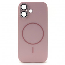 Чехол MagSafe IP 16 Matte Glass (с защитой камеры), цвет Pink