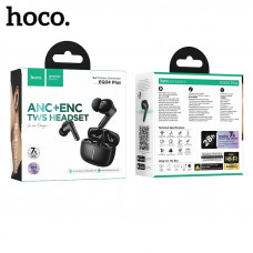 Гарнитура вакуумная Bluetooth HOCO EQ34 Plus Rima ANC+ENC Black (App). Емкость аккумулятора: зарядный кейс 300 мАч; наушники 40 мАч. Время работы: 7 часов (с включенным ANC 6 часов). Материал: ABS; размер: 61х51,5х28,5 мм; общий вес: 44,8 г. С функцией пр