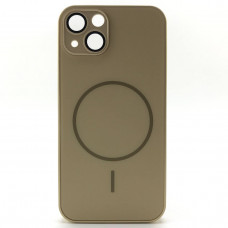 Чехол MagSafe IP 13 Matte Glass (с защитой камеры), цвет Gold
