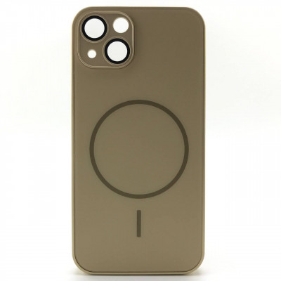 Чехол MagSafe IP 13 Matte Glass (с защитой камеры), цвет Gold