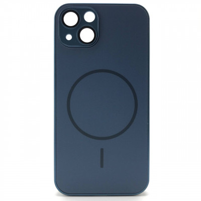 Чехол MagSafe IP 13 Matte Glass (с защитой камеры), цвет Dark Blue