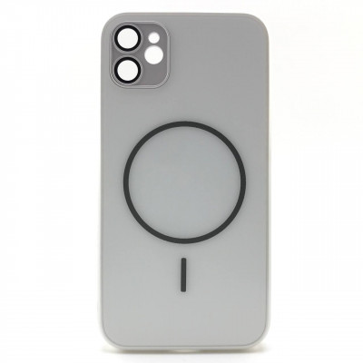 Чехол MagSafe IP 11 Matte Glass (с защитой камеры), цвет White