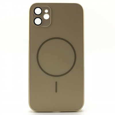 Чехол MagSafe IP 11 Matte Glass (с защитой камеры), цвет Gold