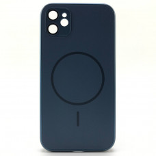 Чехол MagSafe IP 11 Matte Glass (с защитой камеры), цвет Dark Blue