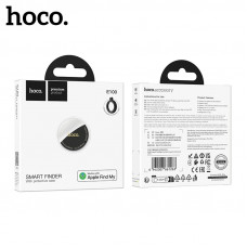 Трекер-метка HOCO E100 White.  Поддержка функции Найти сеть Apple. Емкость батареи: 230 мАч/кнопочная батарея CR2032;  Срок службы батареи: 9-12 месяцев. Совместимые модели: iPhone SE, iPhone 6s или более поздние модели с установленной iOS 14.5 и выше, ил