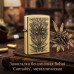 Зажигалка бензиновая Bohai Cannabis, металлическая