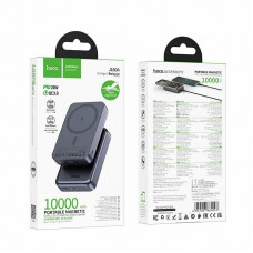 Внешний аккумулятор 10000 mAh HOCO J160A Black Original PD20W magnetic 
с беспроводной зарядкой  (стандарт ССС-без ограничений на авиа в Китае)