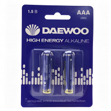 Батарейка Daewoo HIGH ENERGY LR03 BL-2 Alkaline 1.5V (2/20/480)