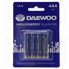 Батарейка Daewoo HIGH ENERGY LR03 AAA BL4 Alkaline 1.5V (4/40/960) Батарейка Daewoo HIGH ENERGY LR03 AAA BL4 Alkaline 1.5V (4/40/960)