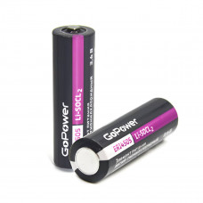 Батарейка GoPower ER14505 PC1 Li-SOCl2 3.6V 2600mAh без выводов (1/10/500)