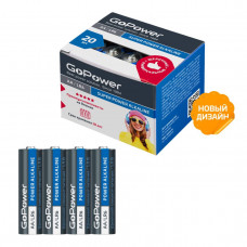 Батарейка GoPower LR6 BOX-20 (SH-4) Alkaline 1.5V (4/20/640)