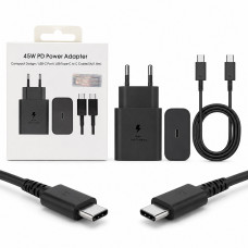 СЗУ-USB-C (Type-C)-Type-C SM 1.8м, PD45W=20W, 5A, Black