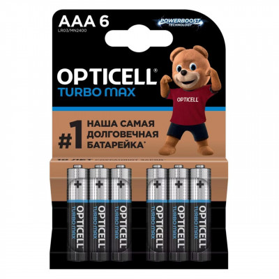 Батарейка OPTICELL TURBO MAX LR03 BL6 (6/72)