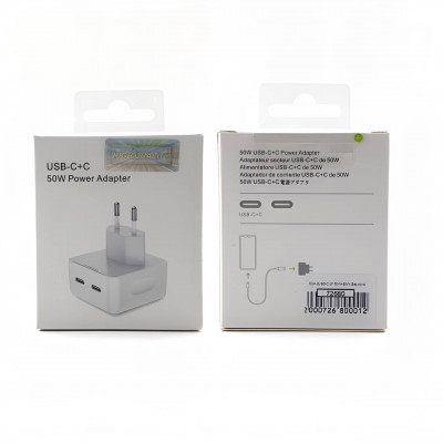 СЗУ-2USB-C Ip 50W=35W (Без лого)