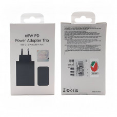 СЗУ-USB-2USB-C SMG T6530 PD65W=65W, 3.0A, Black. USB-C 25W Max, USB-A 15W Max