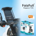 Держатель мобильного телефона FaizFull F194 Black на коляску/самокат/велосипед/мотоцикл. Надежная фиксация на бездорожье. Вращение 360 гр.